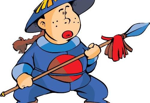 古代人物漫画ai矢量模版下载