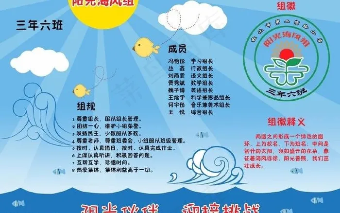 小组文化建设图表图片psd模版下载