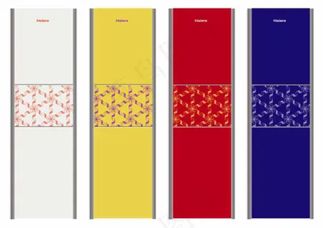 冰箱面板设计底纹艺术图案