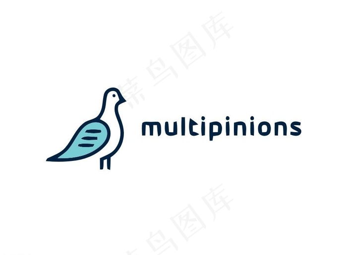 小鸟logo图片ai矢量模版下载