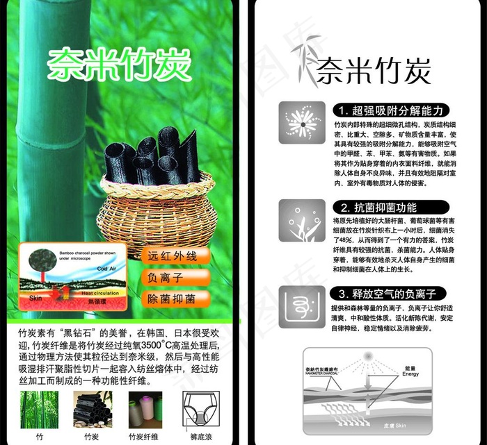 奈米竹炭吊牌图片psd模版下载