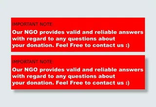 通知标签的捐赠