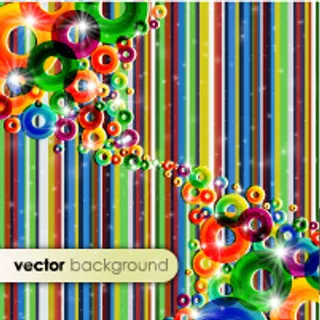 炫彩潮流背景矢量图下载