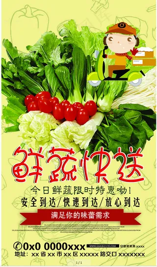 新鲜 水果蔬菜 配送