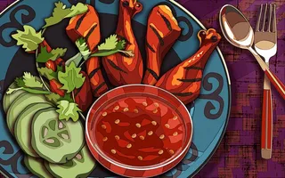 炫彩餐饮 美食诱惑 手绘画_20