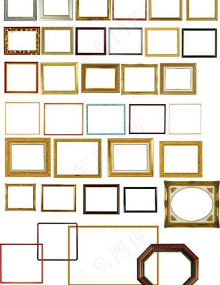 各种好看花纹相框图片