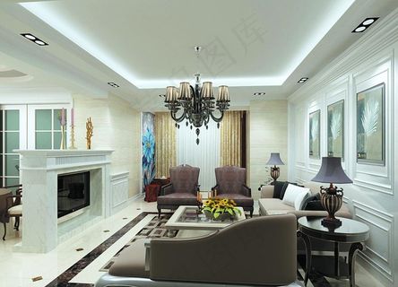 简欧客厅效果图 简欧客厅效果图