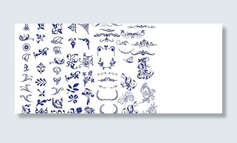 欧式花纹矢量素材图片ai矢量模版下载