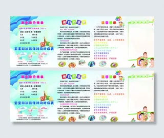 婴幼儿游泳海报图片