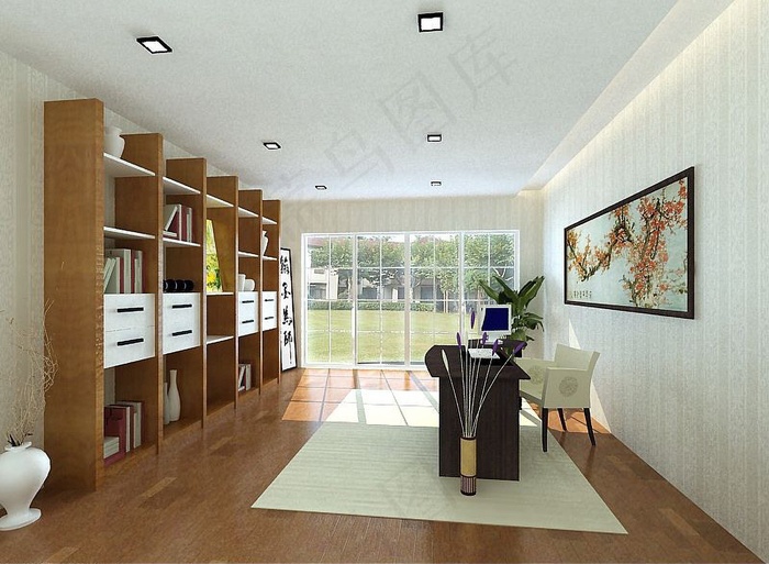 书房装修设计效果图