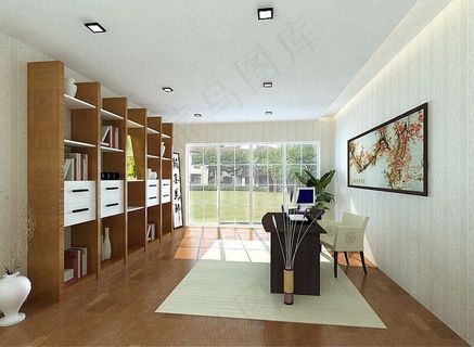 书房装修设计效果图