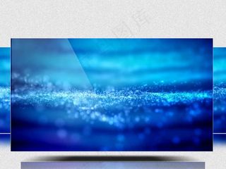 企业年会蓝色科技粒子动态背景素材