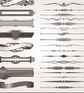 欧洲古典模式3矢量