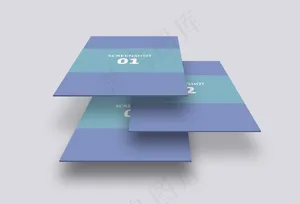 叠加起的手机UI页面