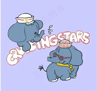 卡通小象 象宝宝