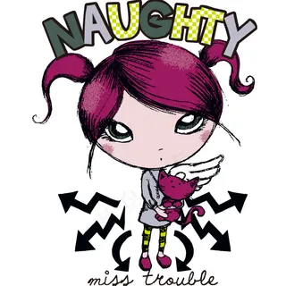 印花矢量图 女童 卡通形象 人物 ...