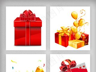 过年礼盒包装装饰素材免扣png