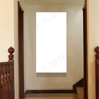 中式古典玄关背景墙场景样机效果图