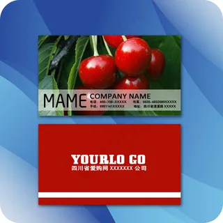 高档水果名片