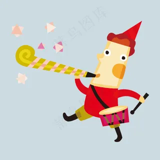 印花矢量图 T恤图案 可爱卡通 卡...