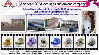 帽子工厂宣传海报设计 海报