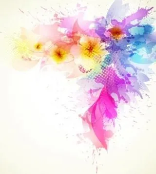 美丽的花朵背景02矢量