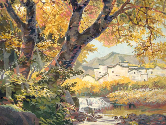 村前小河图片