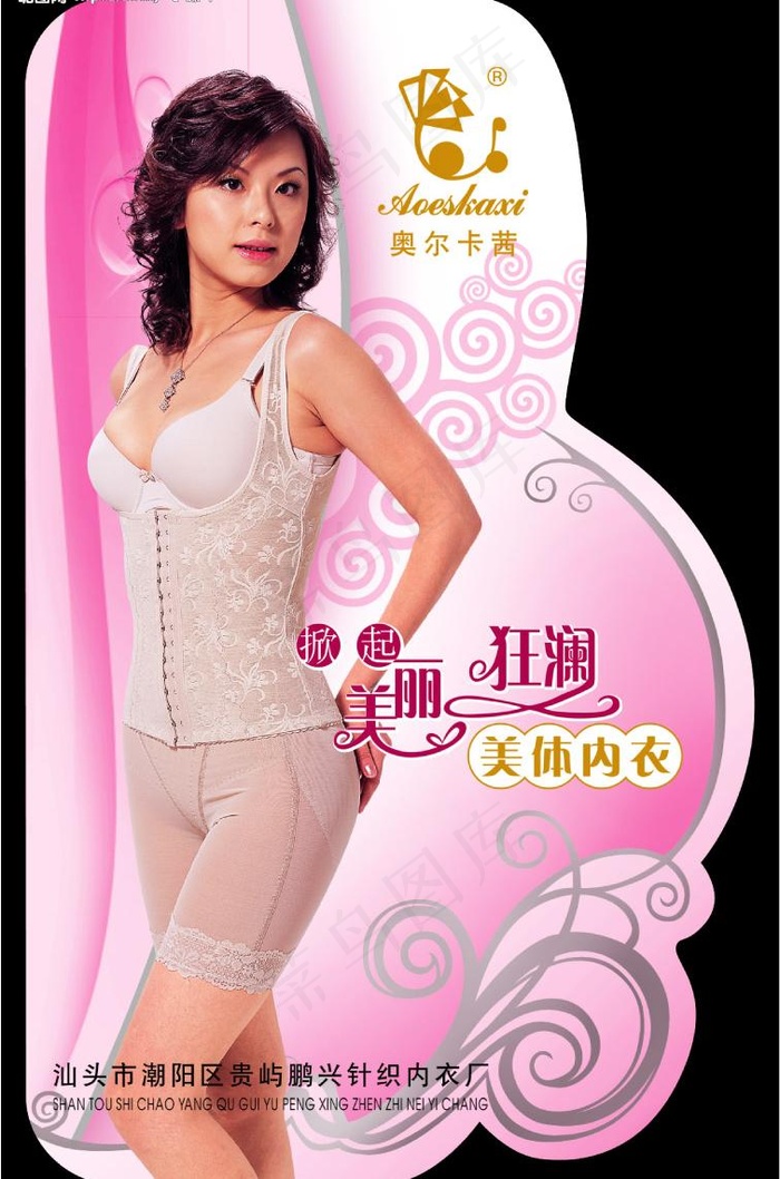 美体内衣包装图片psd模版下载