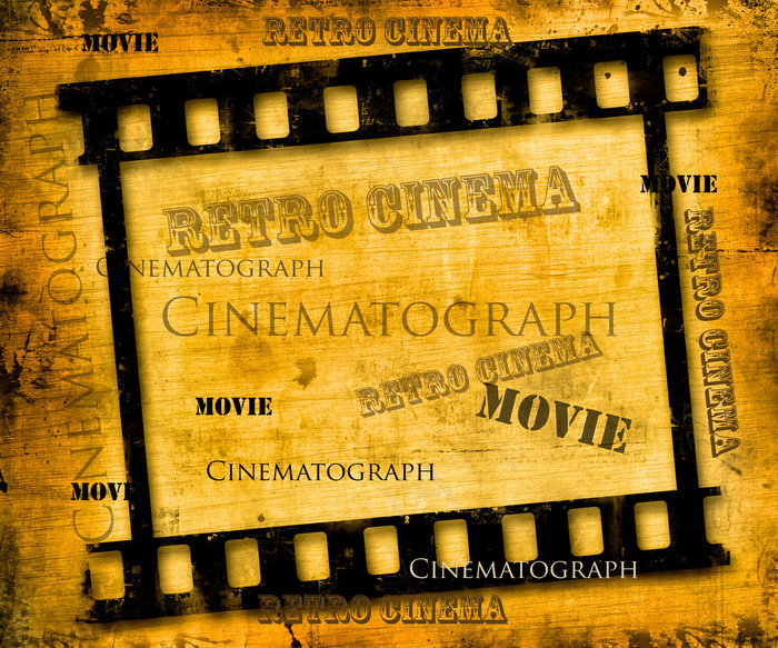复古怀旧电影底纹与英文字母