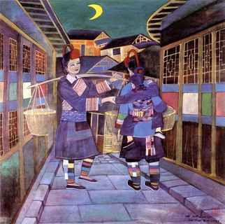 油画 畲族 民族风情_3