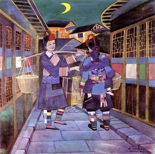 油画 畲族 民族风情_3