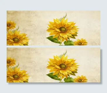 怀旧向日葵背景　