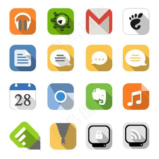 扁平化安卓手机桌面图标