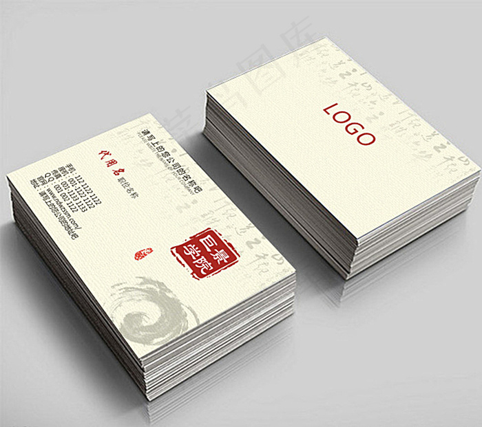中国风名片图片cdr矢量模版下载