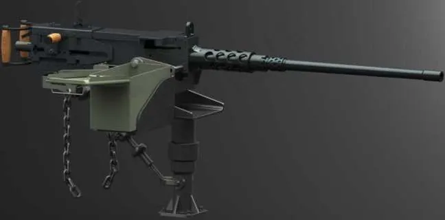 勃朗宁M2重机枪机械模型