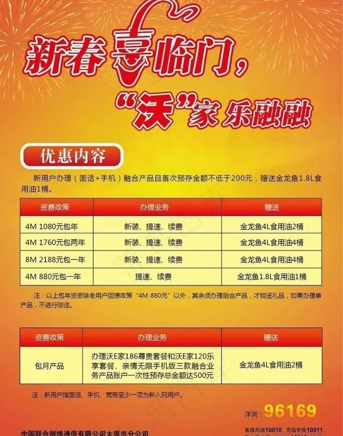 新春喜临门 “沃”家乐融融图片ai矢量模版下载