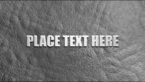 金属感字幕模板