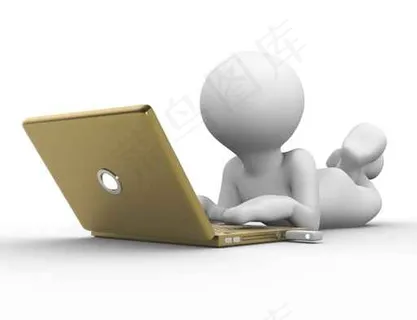 PPT商务背景元素系列3D小人笔记...