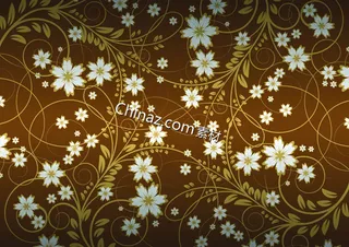 唯美花卉花纹矢量素材