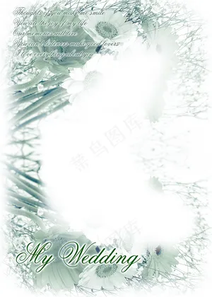 婚纱相框psd分层素材