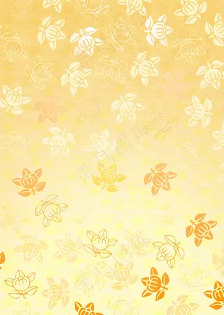 黄色渐变枝叶反色散布背景图