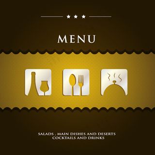 西餐厅菜单模板矢量素材-2