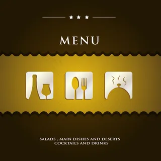 西餐厅菜单模板矢量素材-2