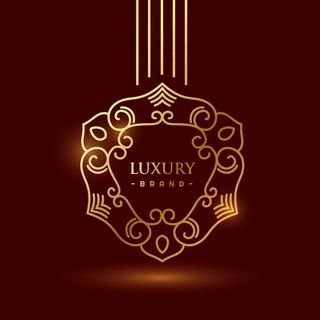 奢华的金色标志