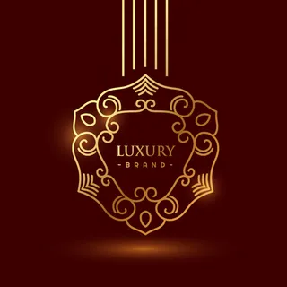 奢华的金色标志