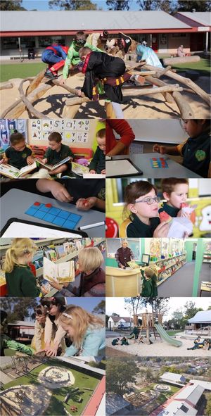 桑顿公立学校老师上课学生学习玩耍视...