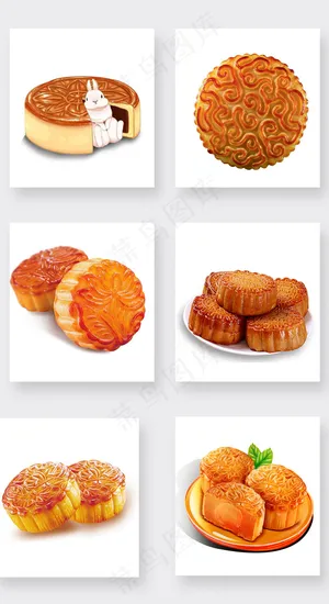 淘宝中秋节月饼PNG透明素材