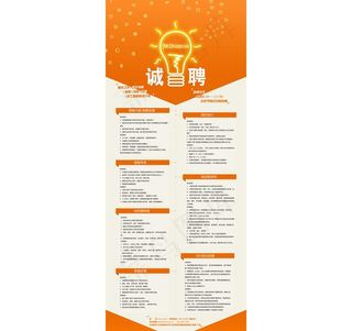 招聘易拉宝图片