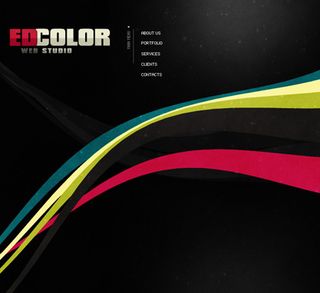 蓝色科技企业网站动画模板