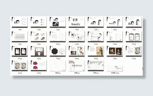 中国风化妆品VI画册设计